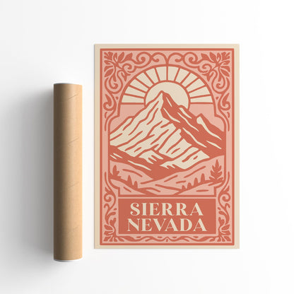 Sierra Nevada Landscape Poster
