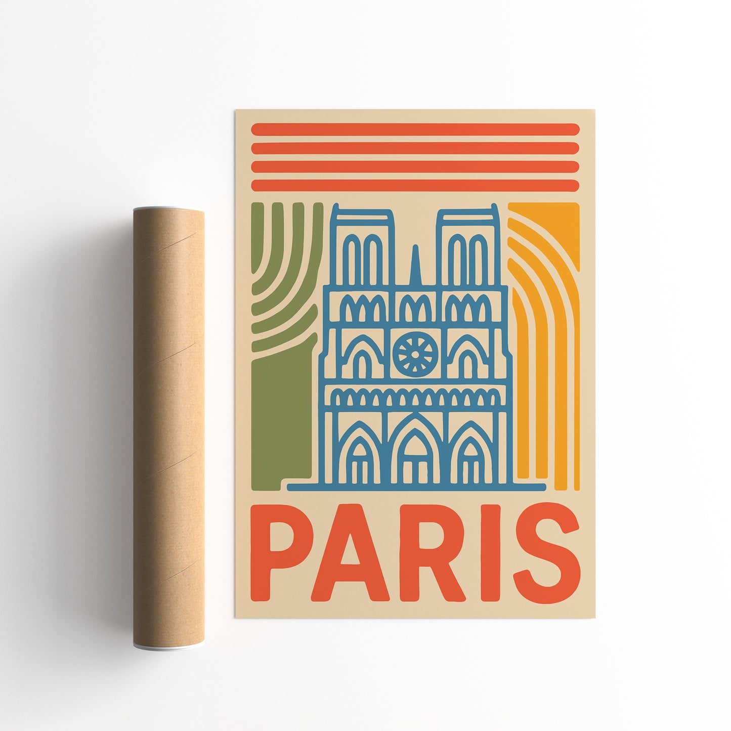 Paris Notre-Dame Travel Poster