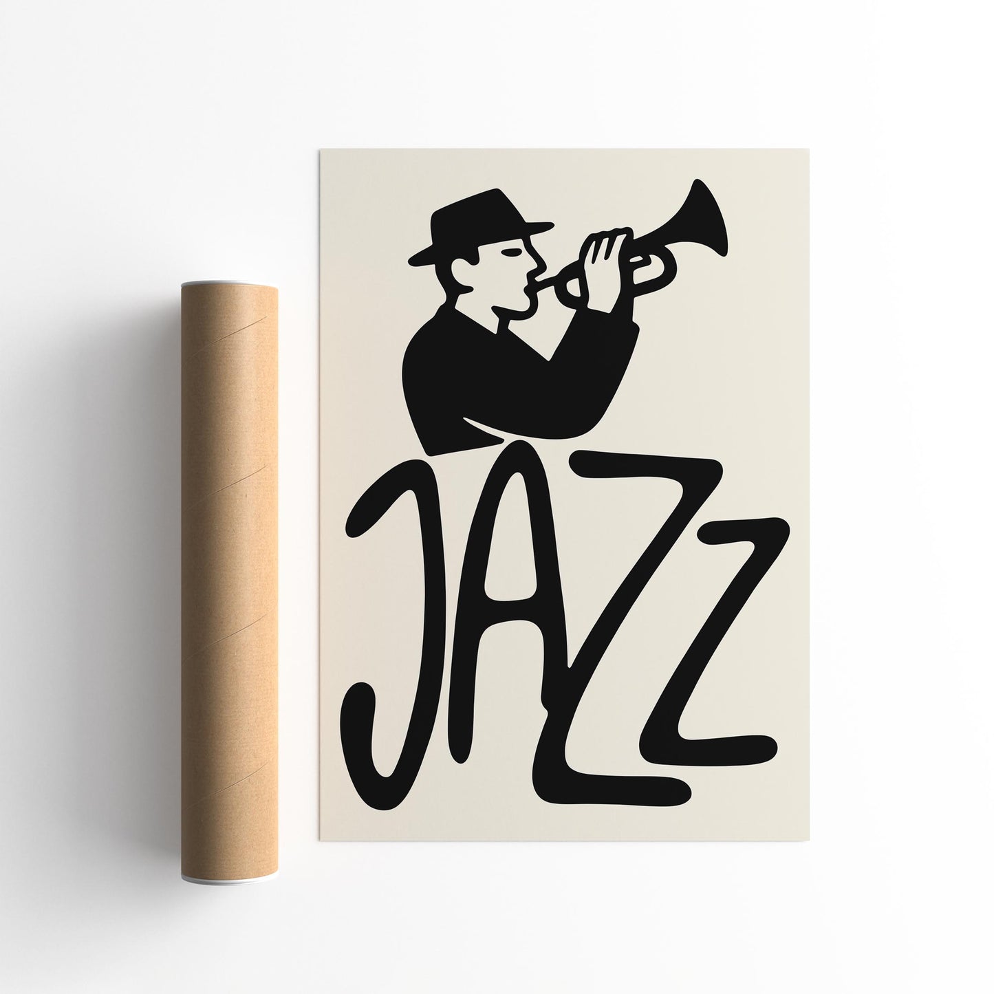 Jazz Music Poster - Retro Jazz Musician Art Print