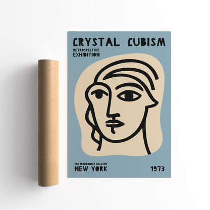 Crystal Cubism Exhibition New York City Poster