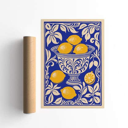 Lemons Kitchen Wall Decor Poster