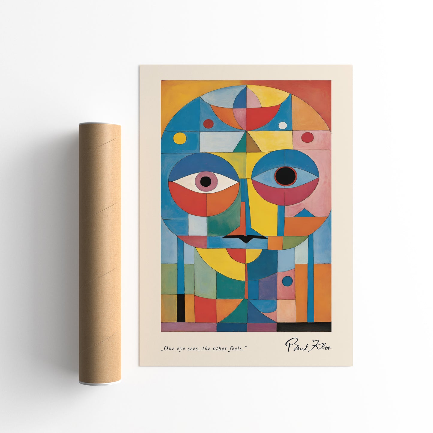 Paul Klee Face Geometric Wall Decor