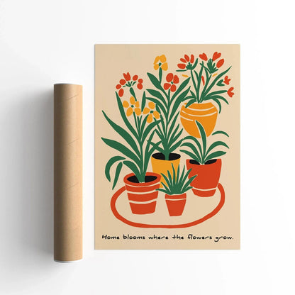 Home Blooms Floral Wall Art