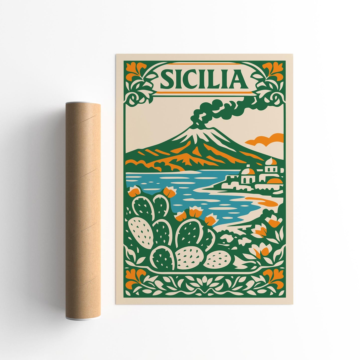 Sicilia Landscape Travel Wall Art Print 2026