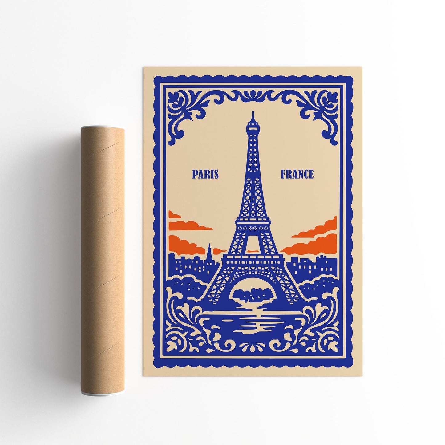 Paris France Eiffel Tower Poster