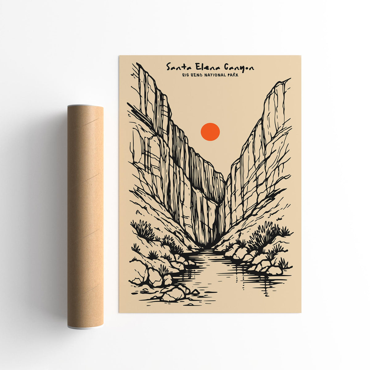 Santa Elena Canyon Big Bend Poster