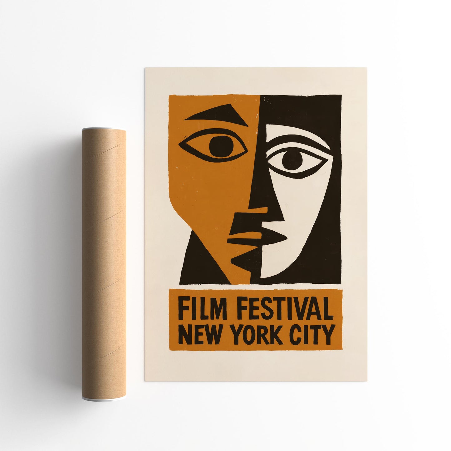 Film Festival New York City Poster - Vintage Style Movie Poster