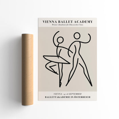 Vienna Balletakademie Poster - Ballet Art Print