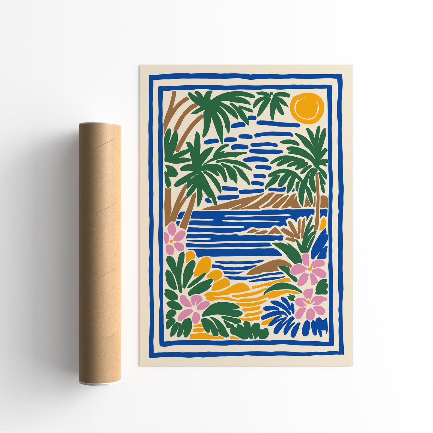 Hawaii Colorful Landscape Poster