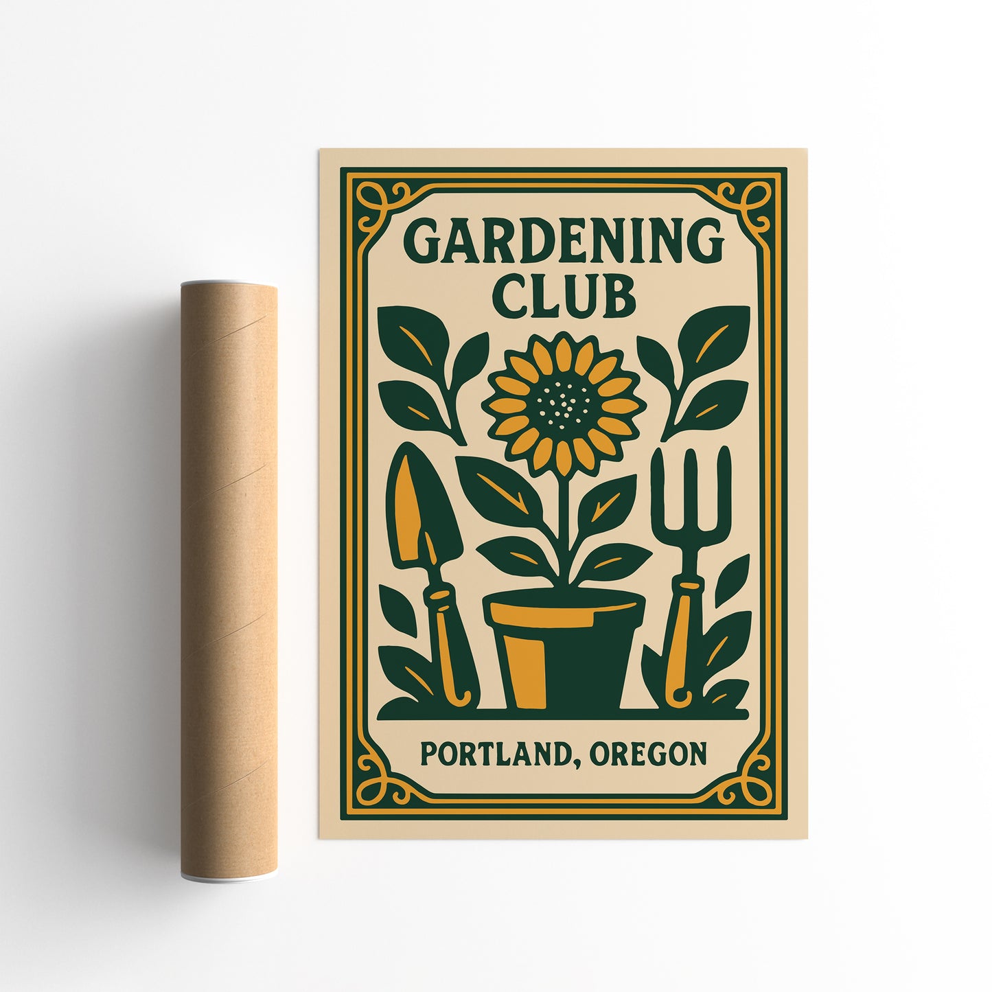 Gardening Club - Portland Oregon Poster