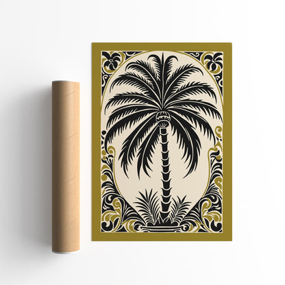 Bohemian Palm Tree Art Print