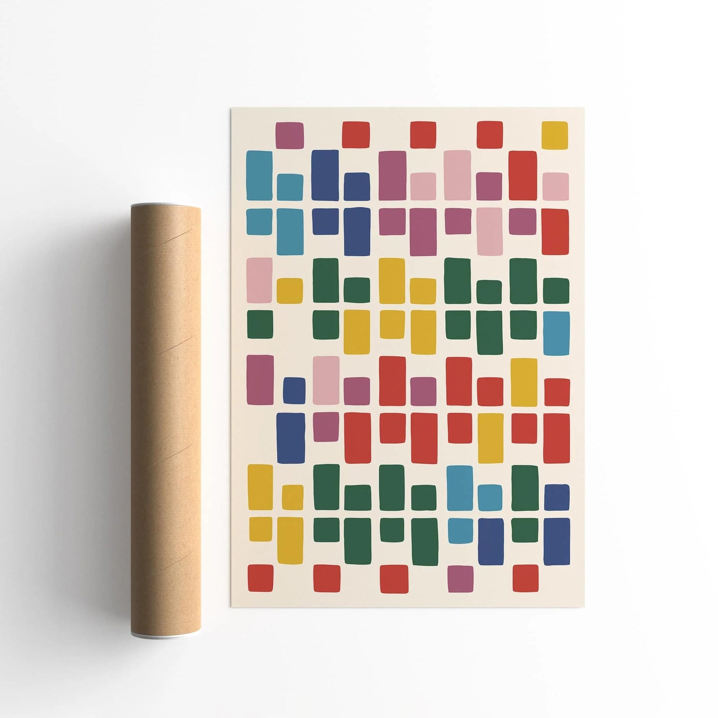 Mid Century Modern Abstract Poster