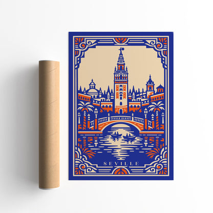 Seville Spain Travel Poster