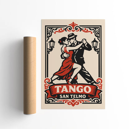 Tango San Telmo Poster