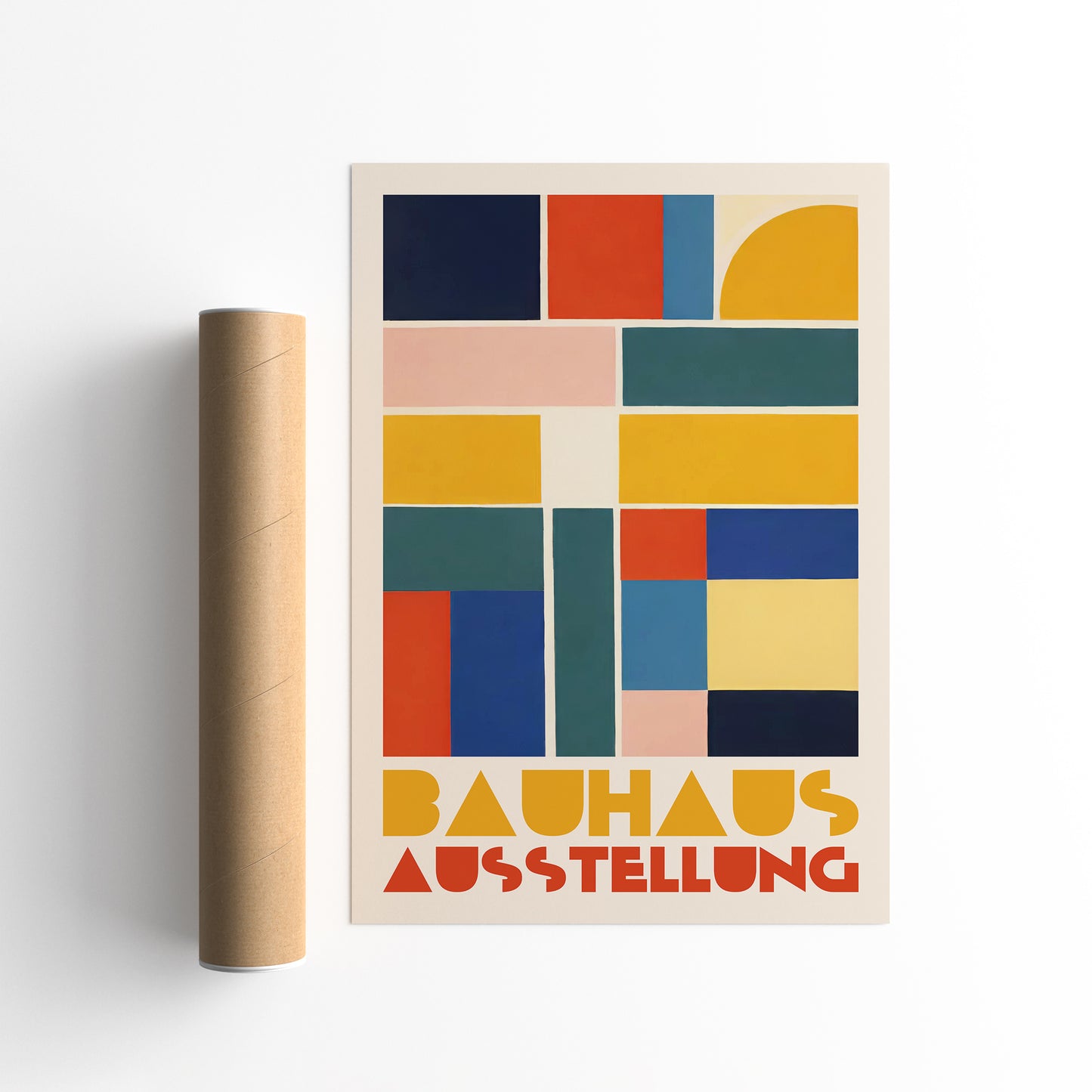 Colorful Geometric Bauhaus Poster