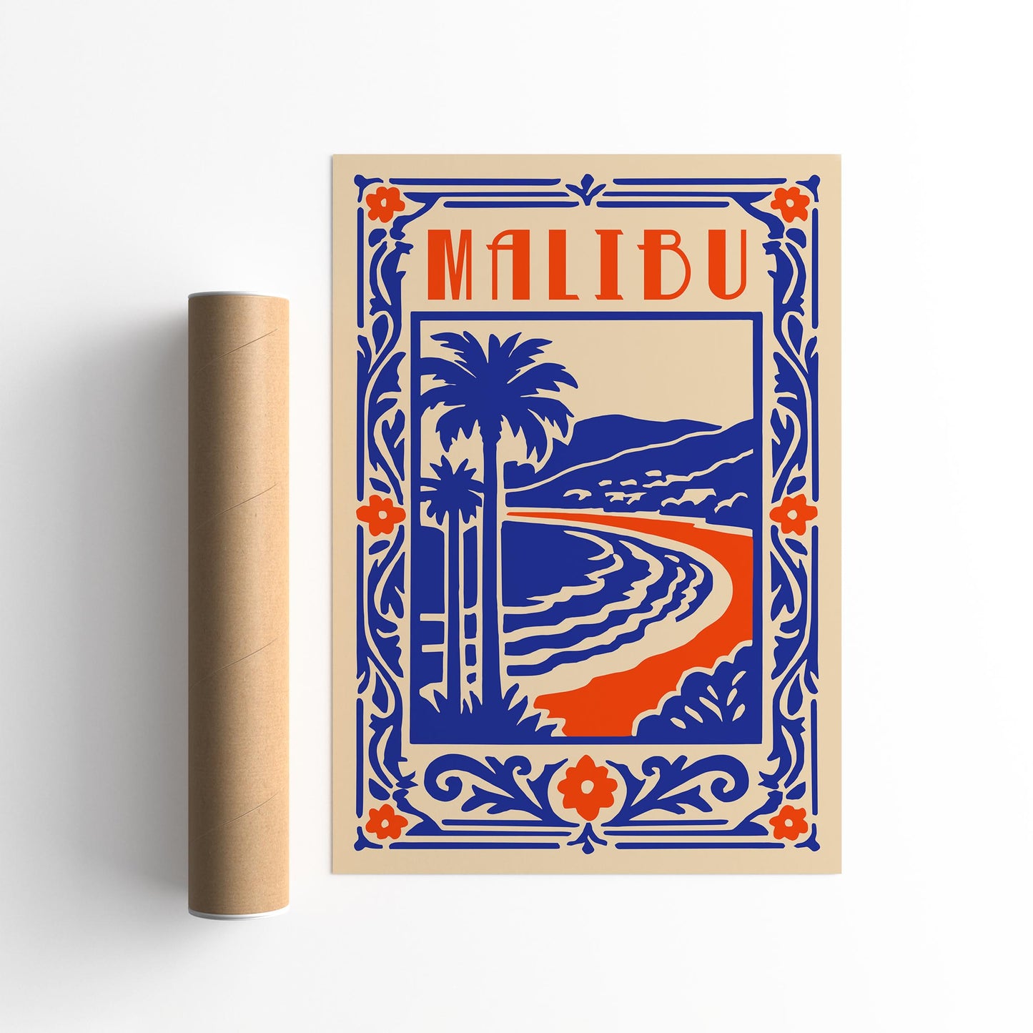 Malibu Travel Poster