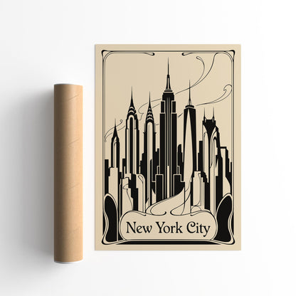 Art Deco New York City Poster