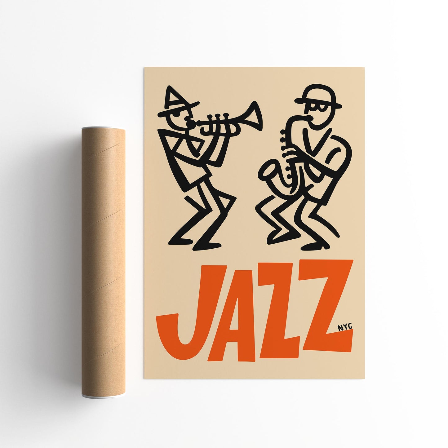 Retro NYC Jazz Music Poster