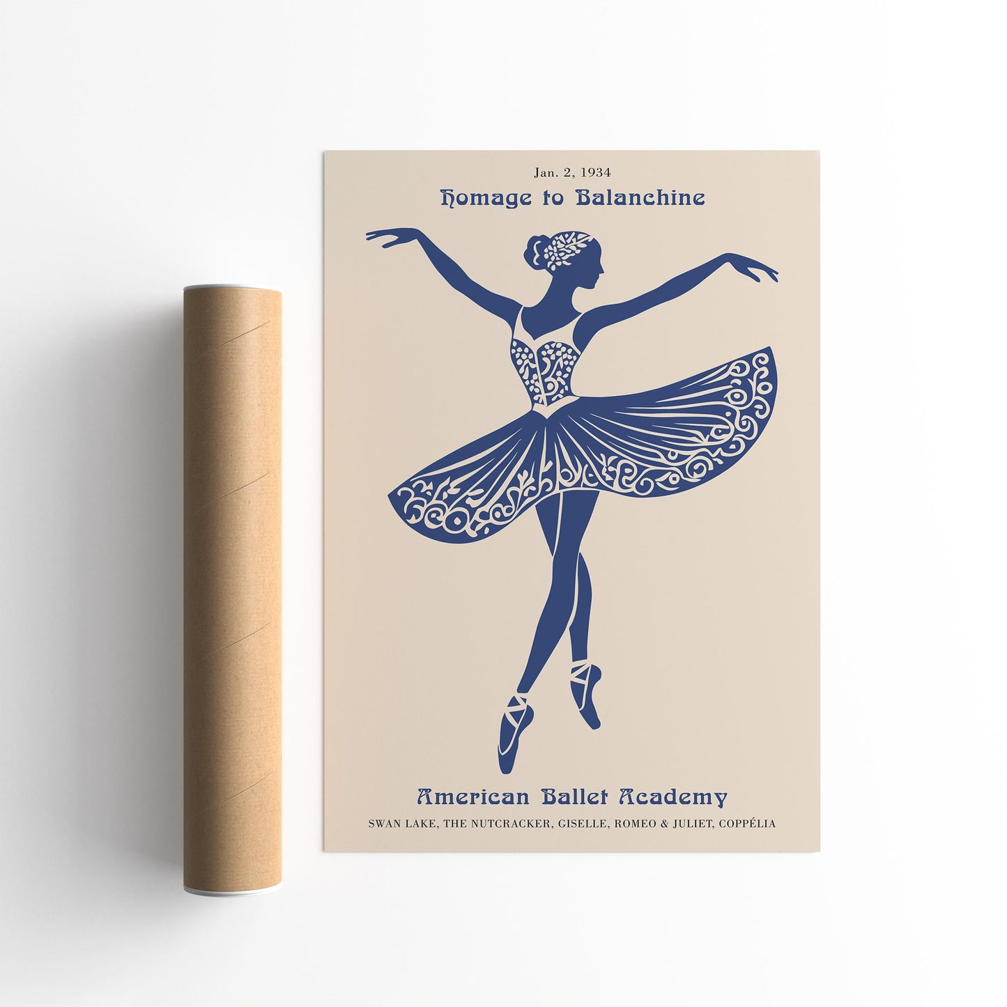 Homage to Balanchine American Ballet Poster