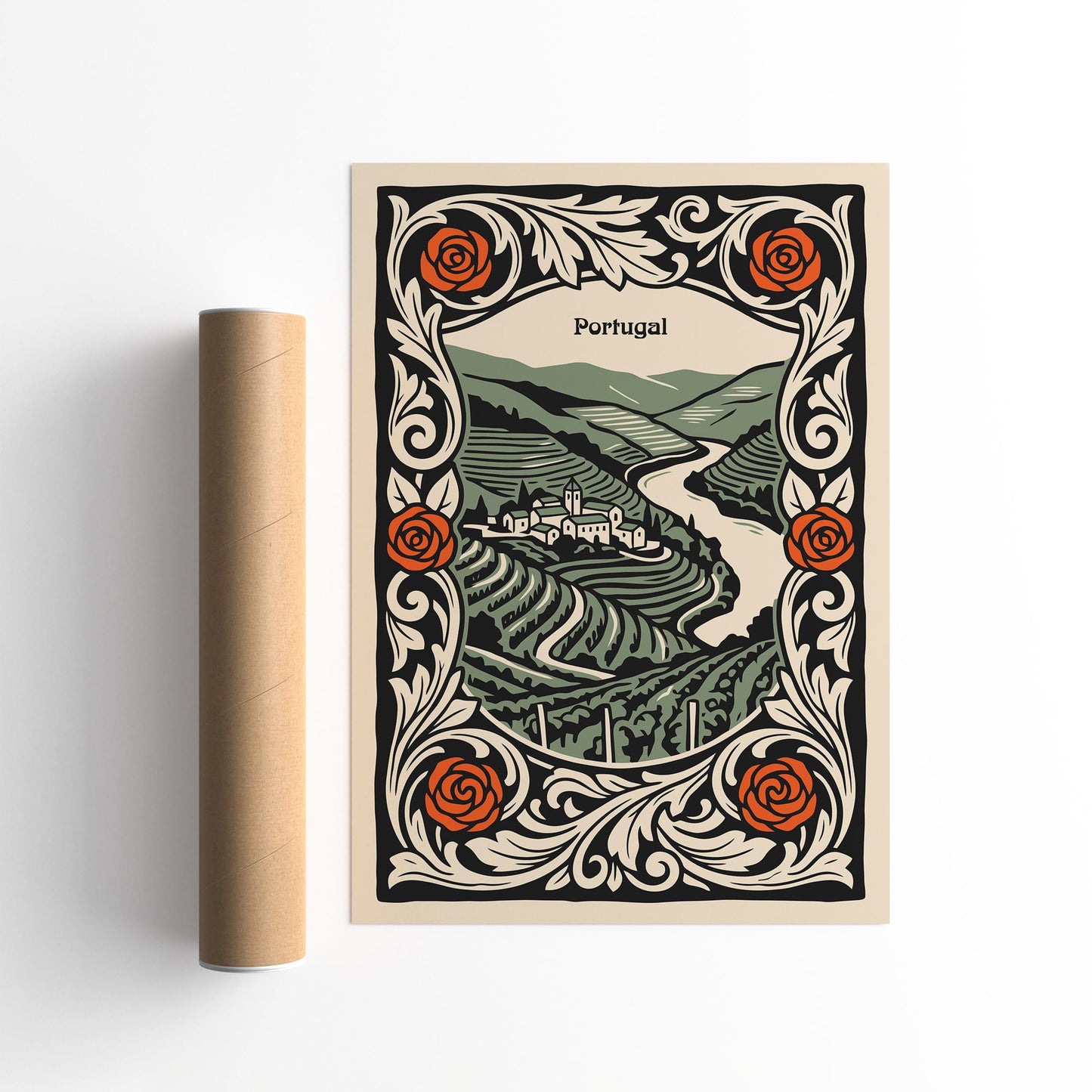 Vintage Portugal Travel Poster