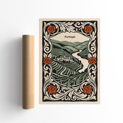 Vintage Portugal Travel Poster