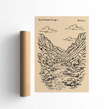 Oak Creek Canyon Arizona Poster