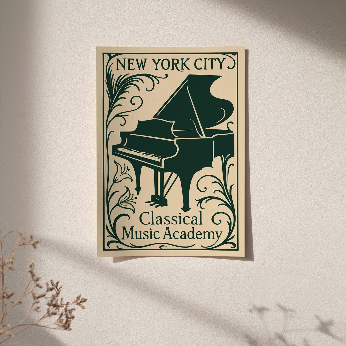 New York Classical Music Academy Art Poster