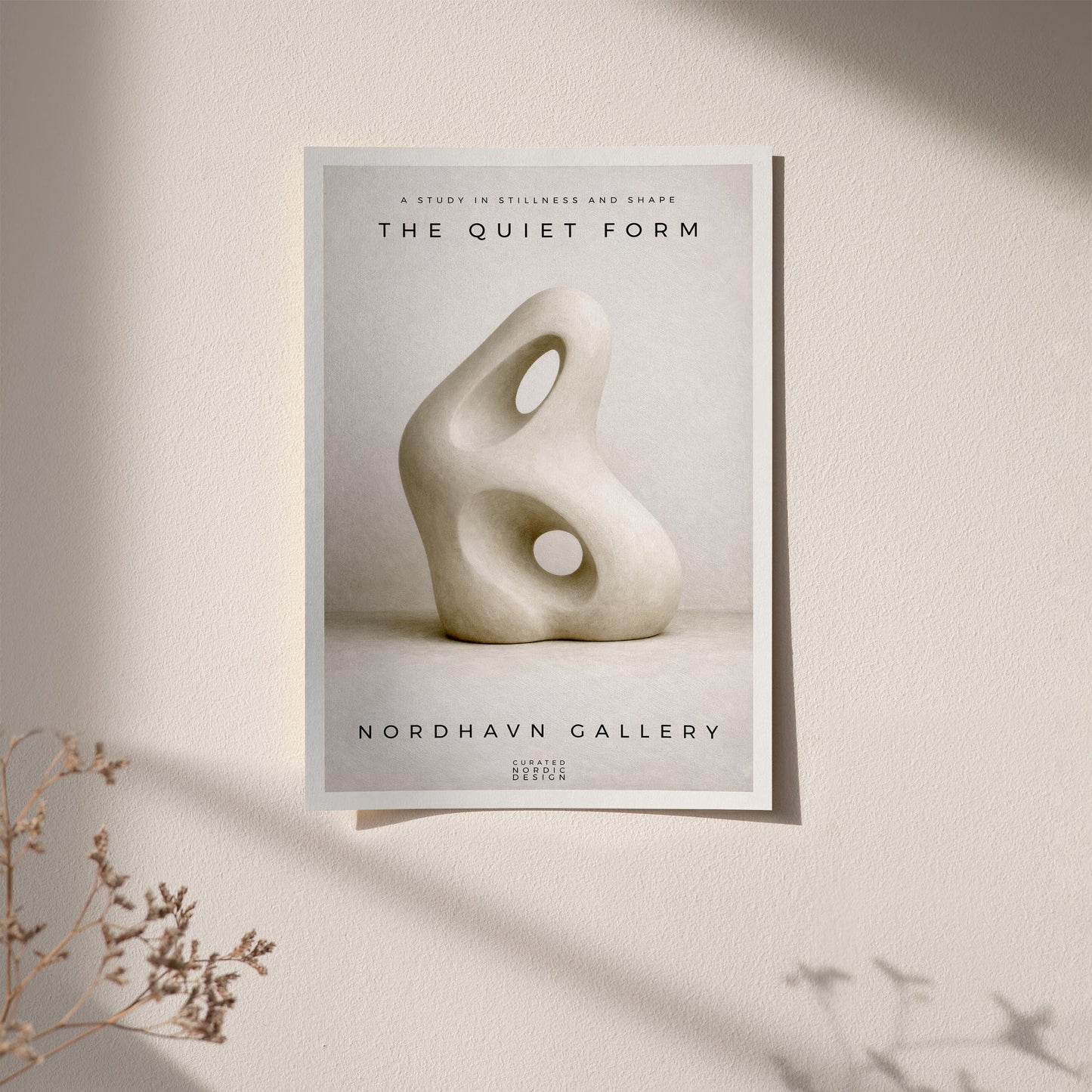 The Quiet Form Nordic Exhibition Poster