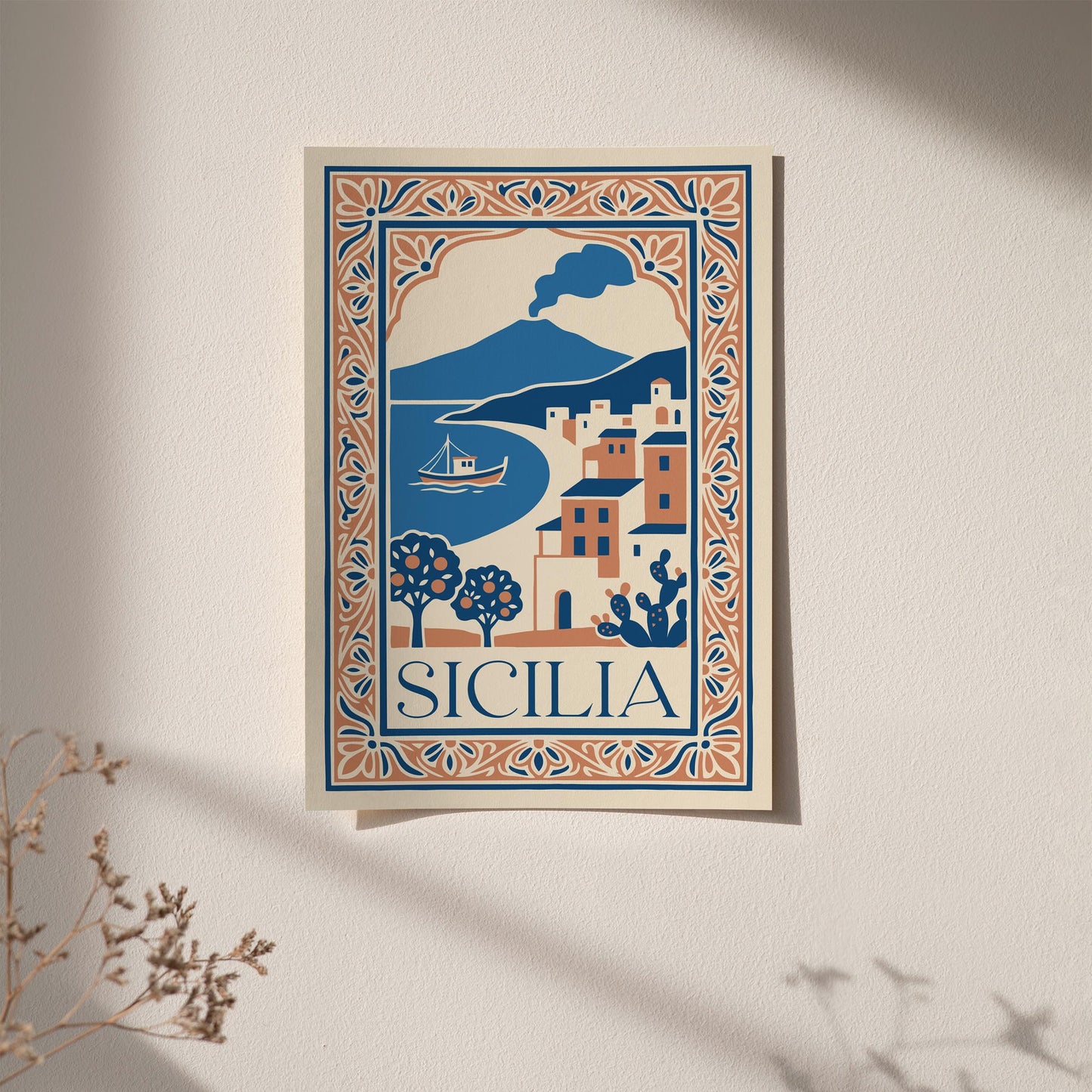 Sicilia Travel Poster