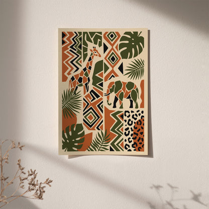 Bohemian Safari Nature Poster