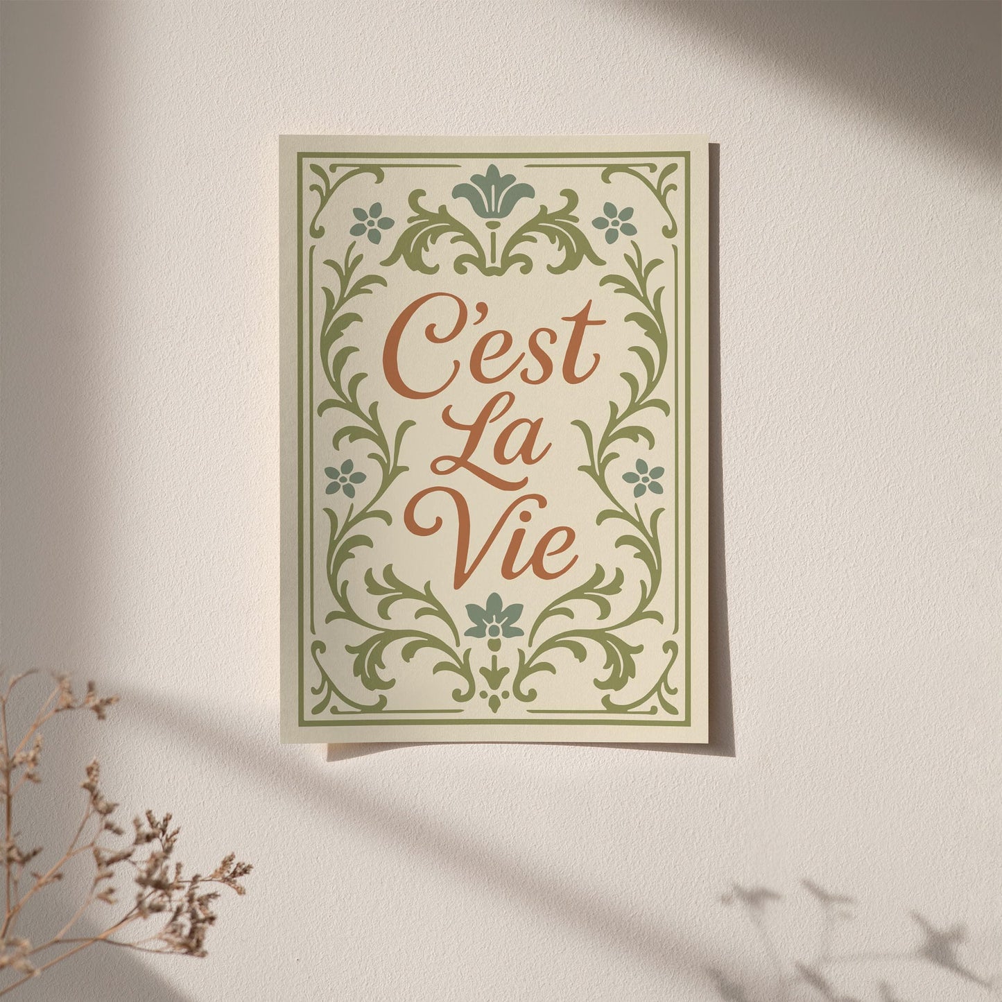 C'est La Vie Poster - Château Core Aesthetic Print