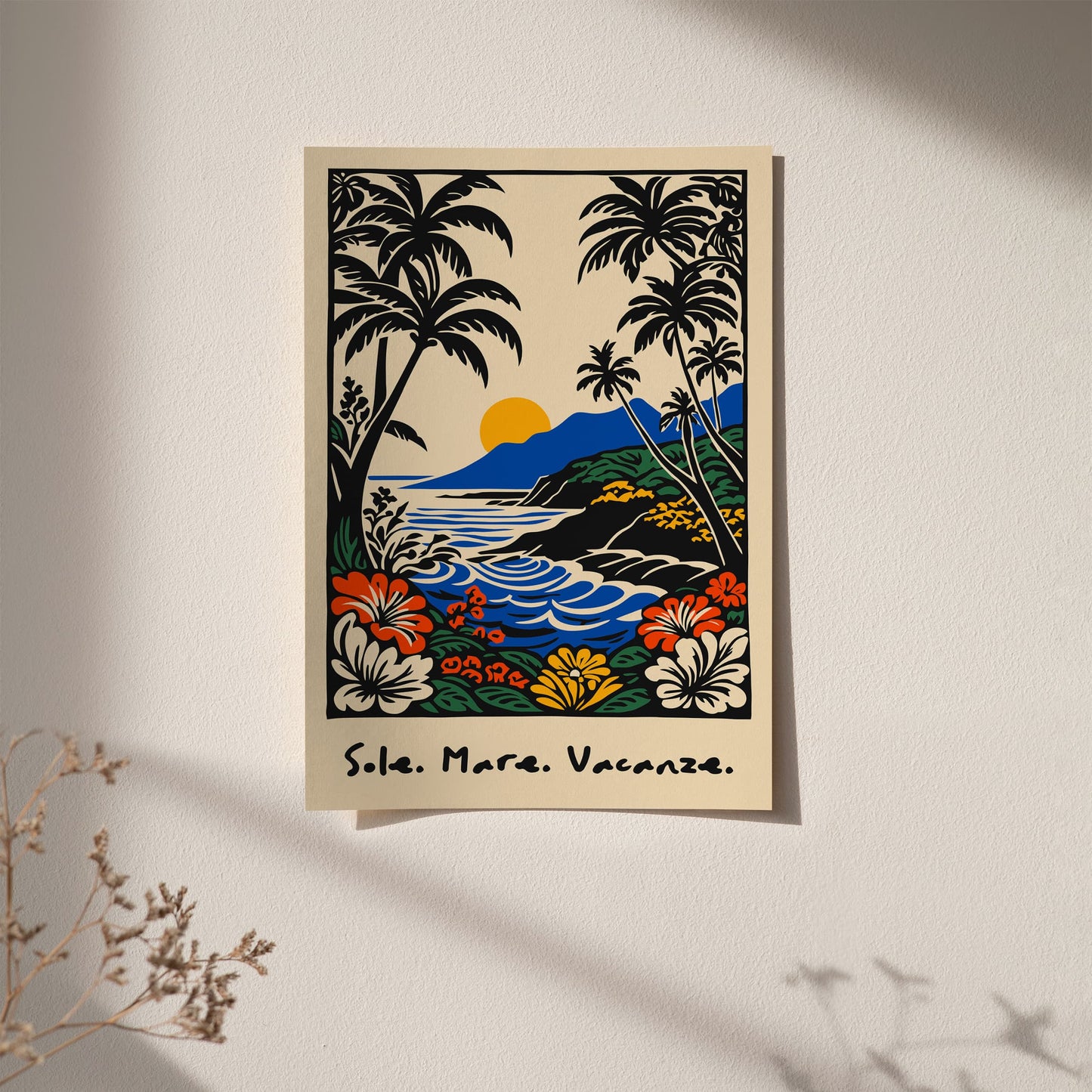 Sole. Mare. Vacanze. Poster