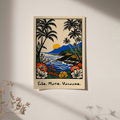 Sole. Mare. Vacanze. Poster