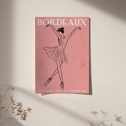 French Ballerina Wall Art Print