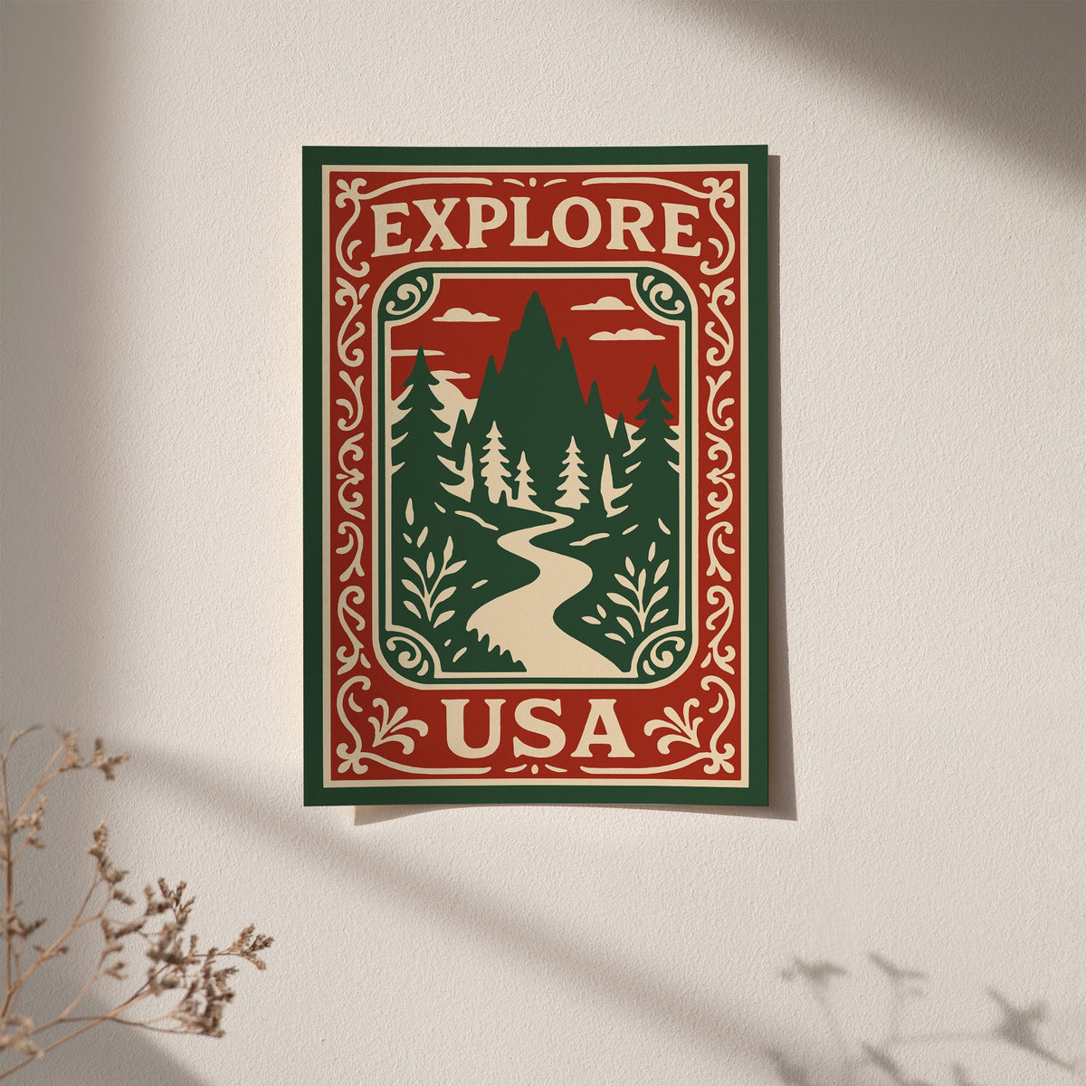 Explore USA Travel Poster