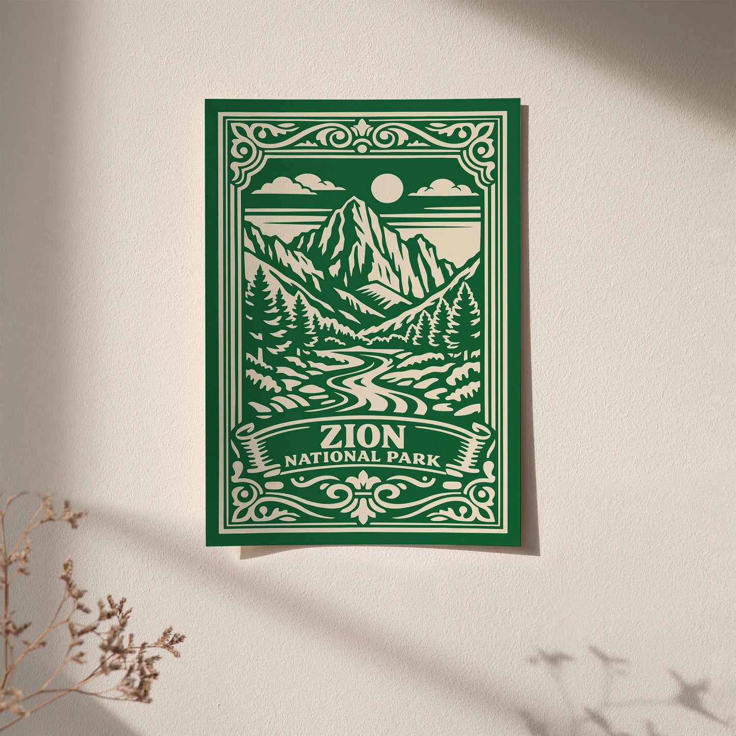 Zion National Park Poster
