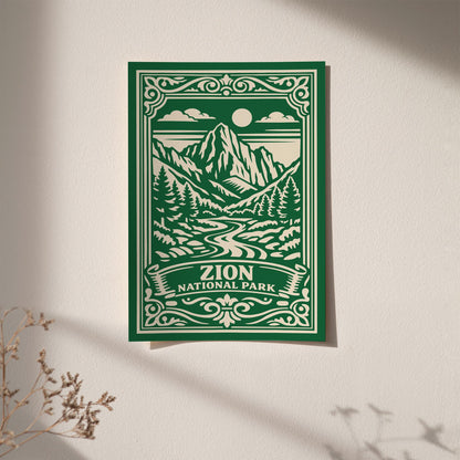 Zion National Park Poster