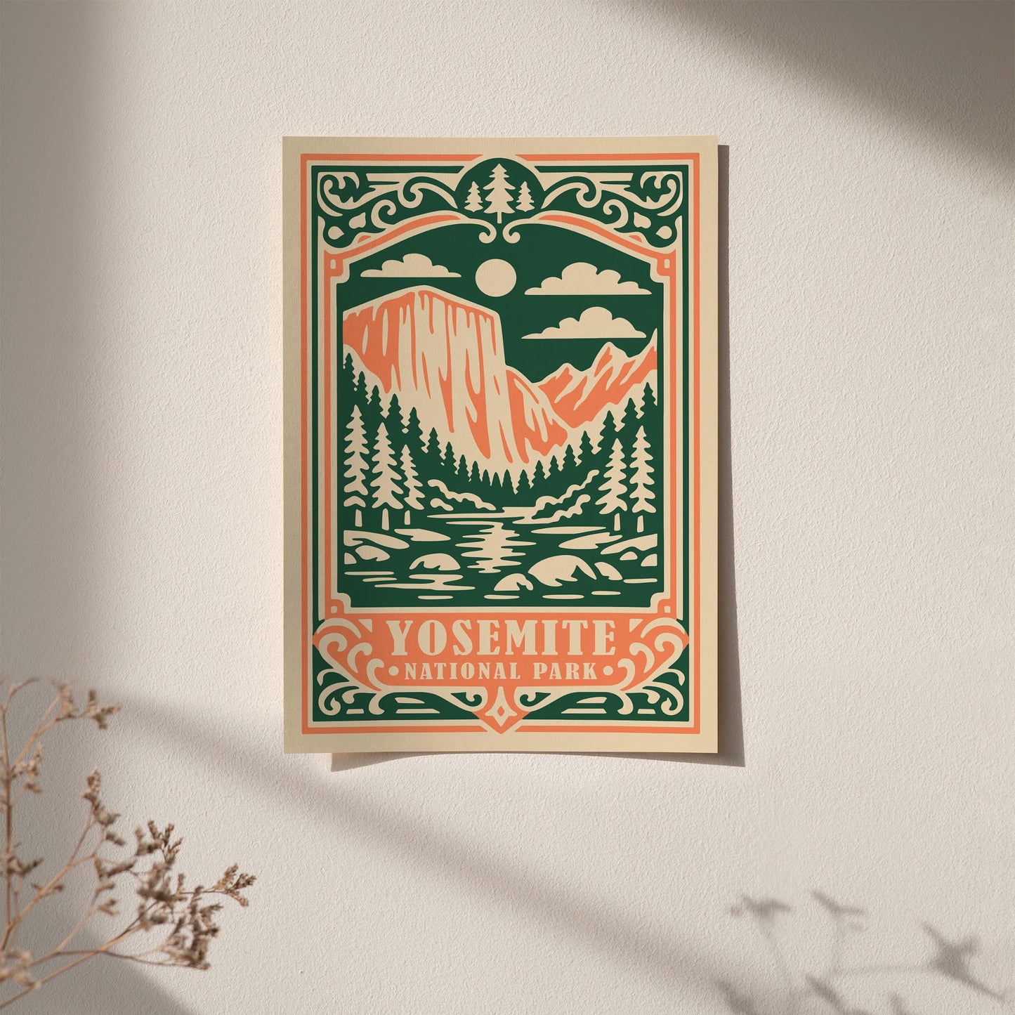 Yosemite National Park Poster - Vintage National Park Wall Art