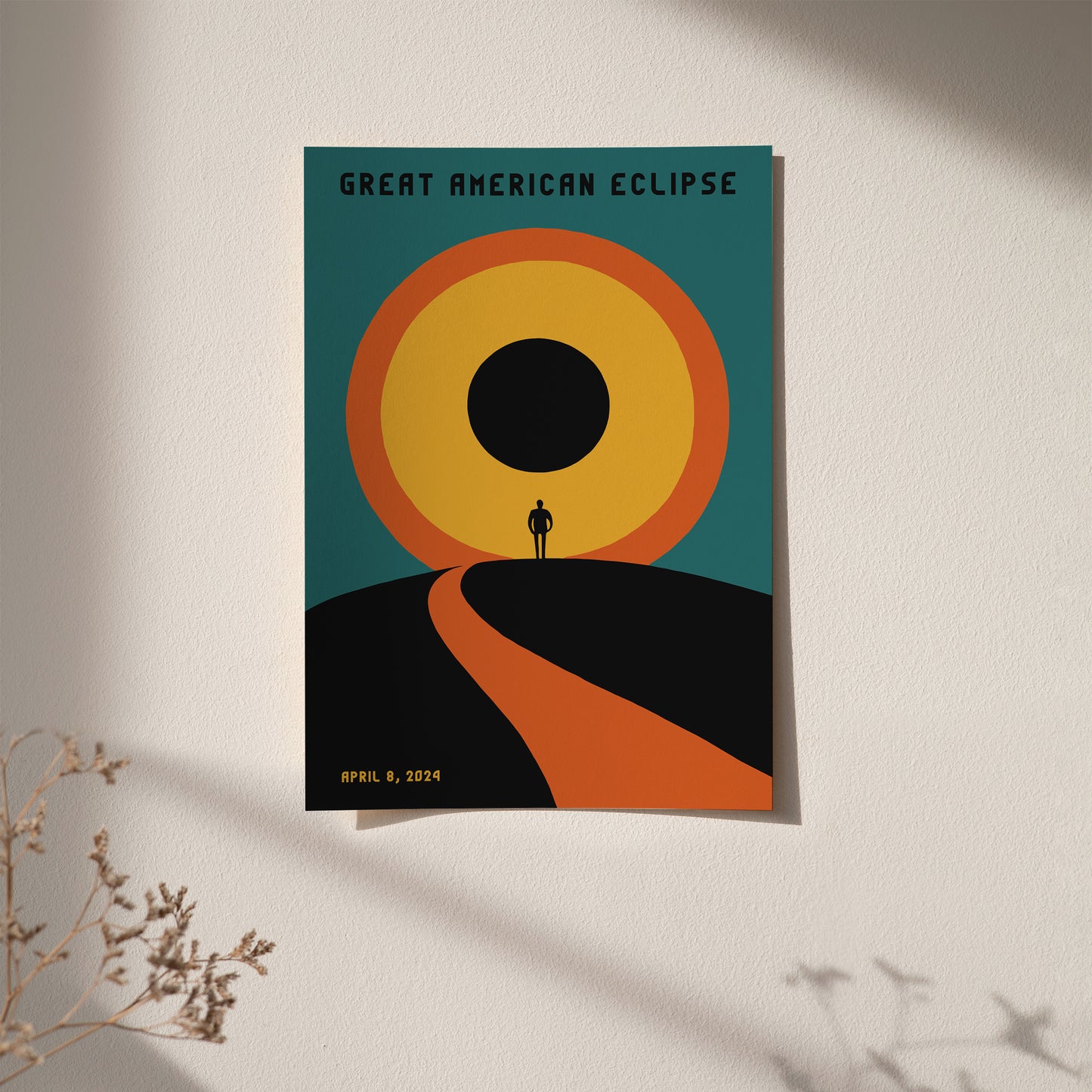 Great American Eclipse Art Print 2024