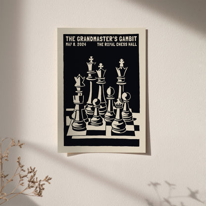 The Art of Strategy, Chess Poster Best Gift for Dad