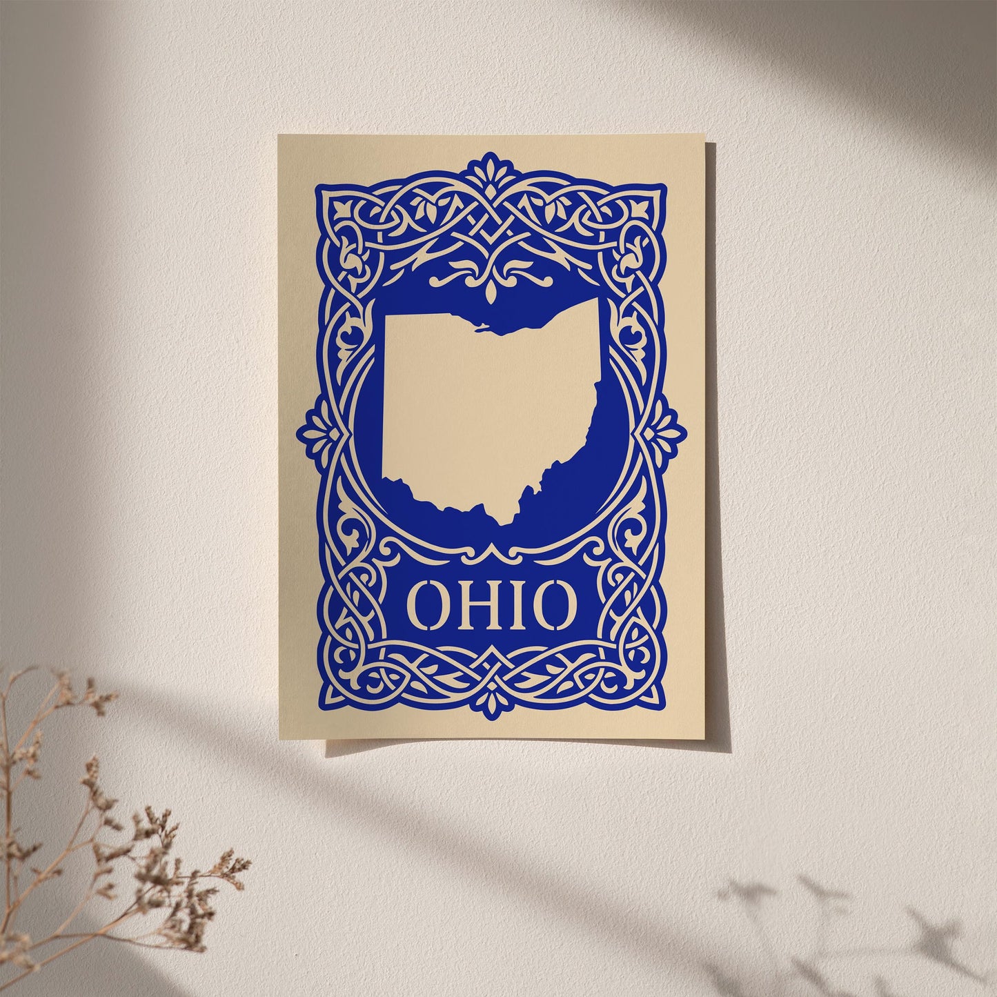 Ohio Blue Travel Poster
