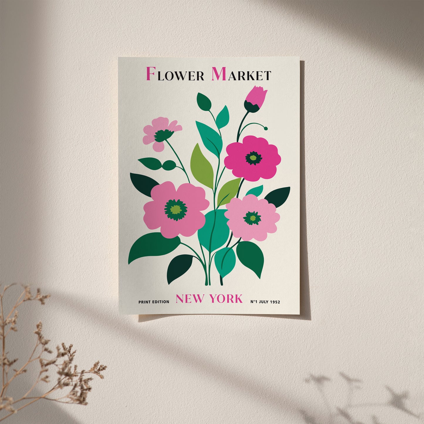 Flower Market New York 2024 Art Print