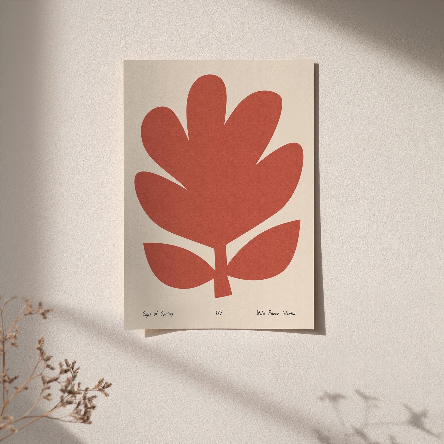 Spring Abstract Floral Poster