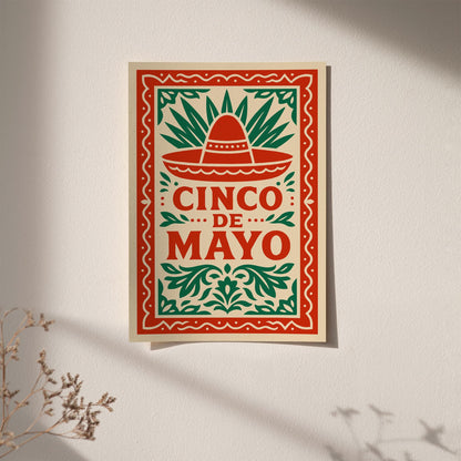 Mexican Decor Poster - Cinco de Mayo Print