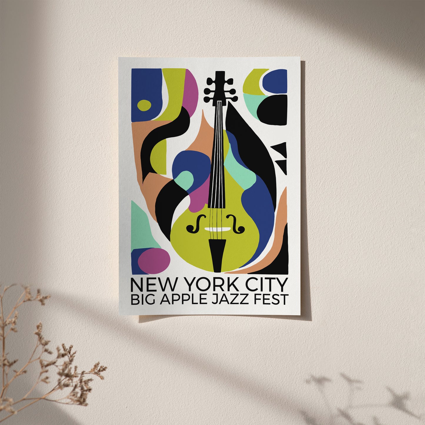 New York City Big Apple Jazz Fest Art Print