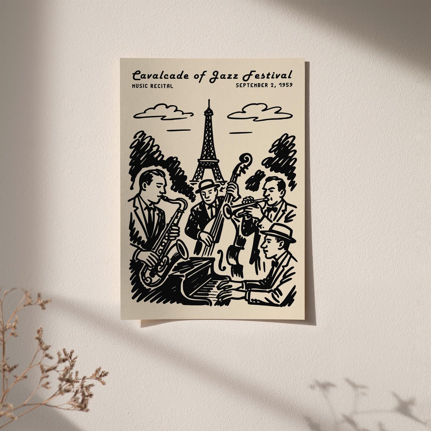 Vintage Jazz Music Poster