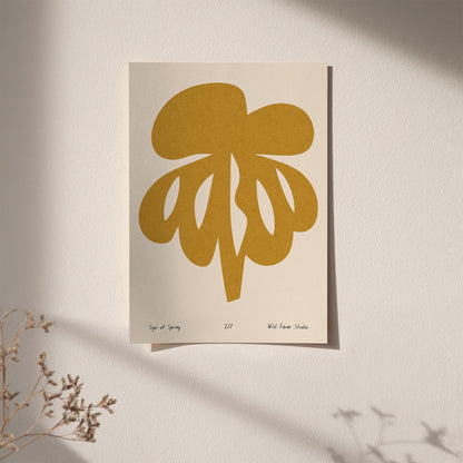 Sign of Spring Abstract Wall Art Poster