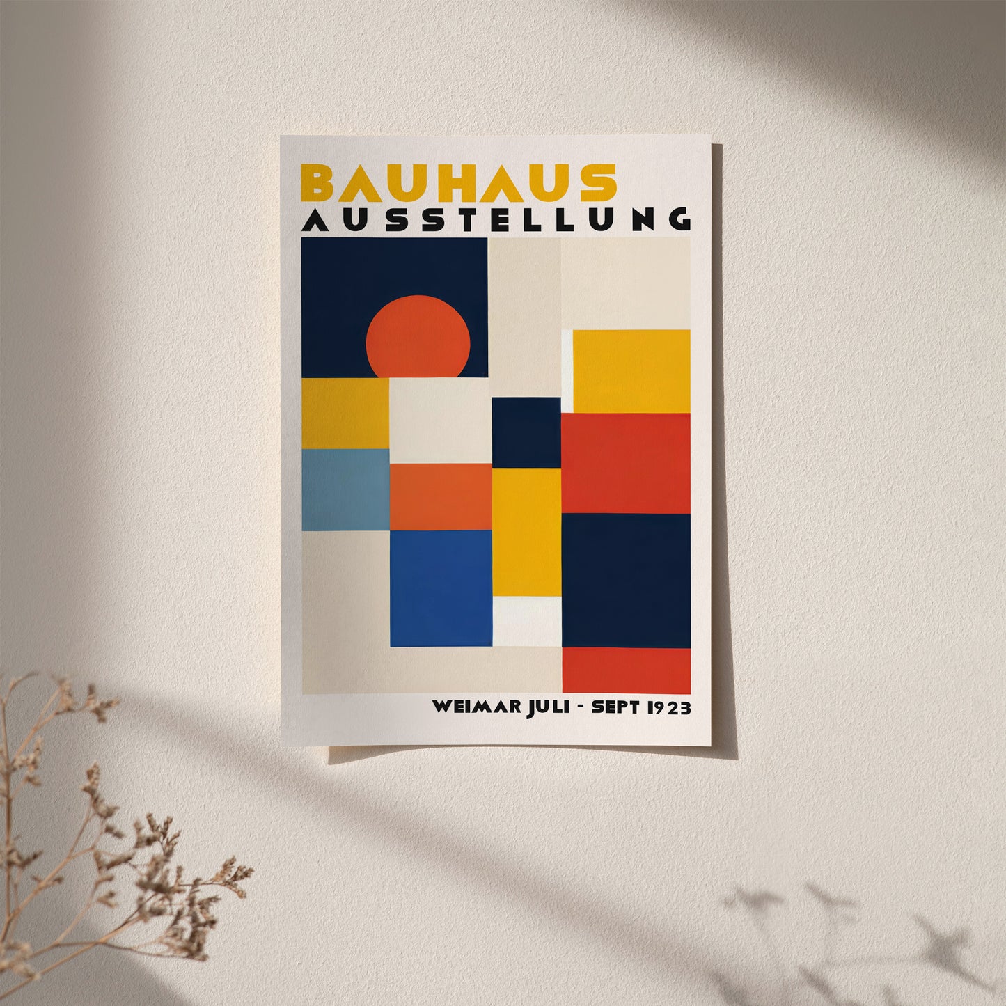 Bauhaus Retro Exhibition Poster