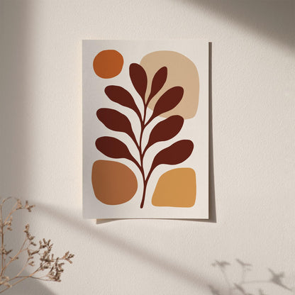 Modern Aesthetic Leaf Poster 2025