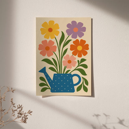 Bouquet of Flowers Poster - Farmhouse Kitchen Wall Decor